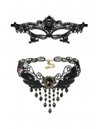 Карнавальный набор (маска и чокер)