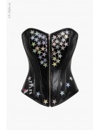 XSTYLE Leather Corset with Holograms