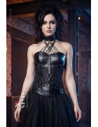 Корсет з ремінцями та чокером Grey Velvet