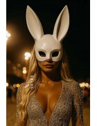 Маска кролика белая CC1092