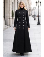 Women's Long Wool Coat X068