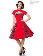 Красное ретро-платье с болеро