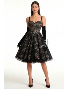 Вінтажна вечірня сукня з корсетом і вирізом у формі серця