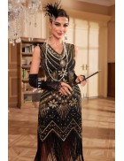 Блестящее платье с бахромой Gatsby Girl
