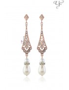 Серьги с камнями и жемчугом в стиле 20-х