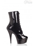 Лаковые ботильоны на высоком каблуке P052