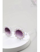 Girl's Daisies Round Sunglasses