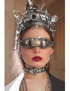 Зеркальные очки Cyberpunk Futuristic Chrome