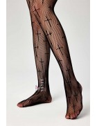 Колготки-сетка с крестами KC4159