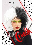 Парик Круэлла Де Виль Cosplay Couture