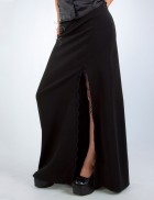 Длинная юбка с разрезом и кружевом Xstyle