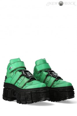 TIMBER VERDE Chunky Leather Platform Sneakers