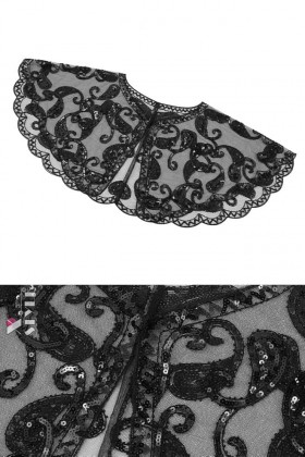 Мантия-шаль с пайетками UF-Vintage