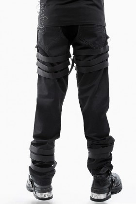 Мужские брюки с пряжками