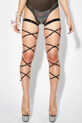 Чулки-шнурок со стразами Eiffel