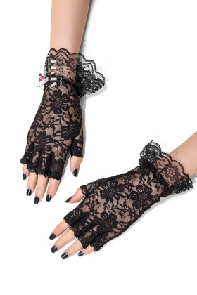 Ажурные перчатки без пальчиков UF224