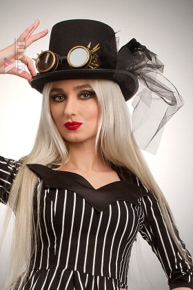 Женская шляпа Стимпанк с гогглами XA1462