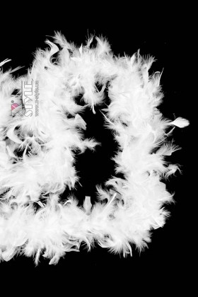 Белое пышное боа Premium U4216