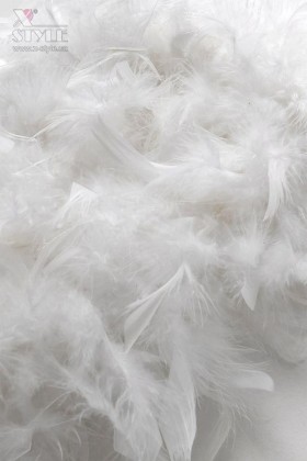 Белое пышное боа Premium U4216