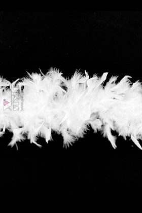 Белое пышное боа Premium U4216