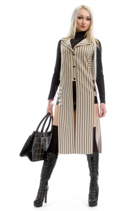 Топ-кардиган с разрезами X4111