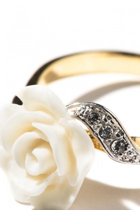 Кольцо Katarina (позолота с родированием)