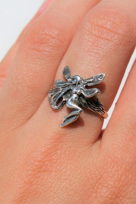 Серебряное кольцо Фея XJDS