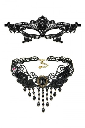 Карнавальный набор (маска и чокер)