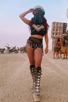 Колготки в среднюю сетку X1582