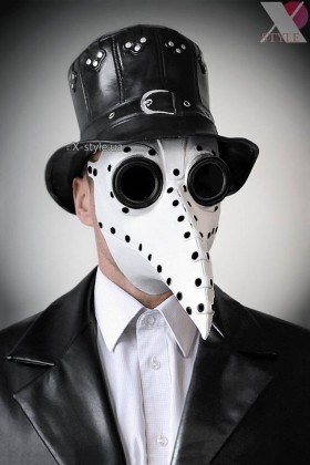 Белая маска чумного доктора XA1072