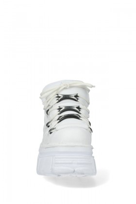 Белые кожаные кроссовки New Rock Blanca-106