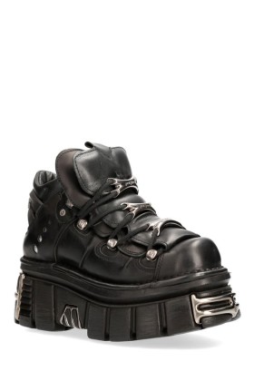 Кожаные кроссовки Y2K TOWER NEGRO