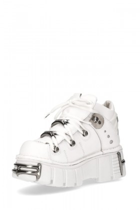 Белые кроссовки на платформе New Rock NAPA BLANCA