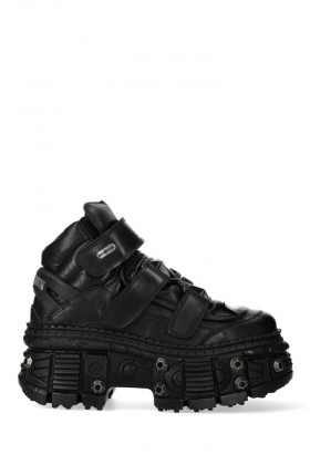 Ботинки кожаные на высокой платформе New Rock-285