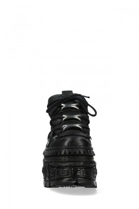 Массивные кожаные кроссовки на высокой платформе TANK SUELA