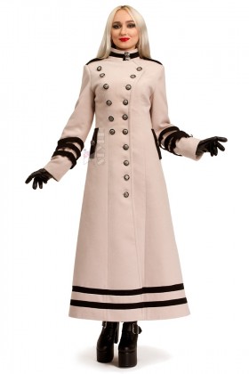 Длинное зимнее кашемировое пальто X5062