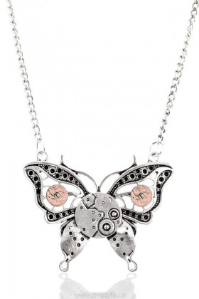Массивный кулон Steampunk Butterfly X7056