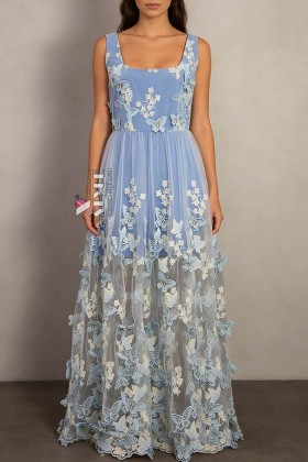 Довга сукня Sky Garden з об'ємною вишивкою