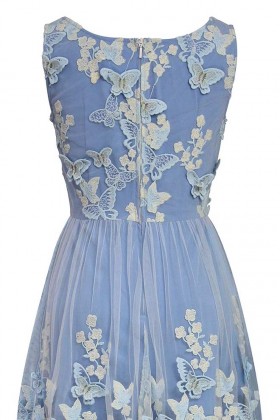 Длинное платье Sky Garden с объемной вышивкой