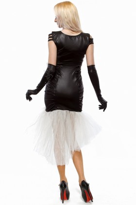 Вечернее платье под кожу с вышивкой X5143