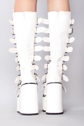 Demonia Swing Plates High Platform Boots