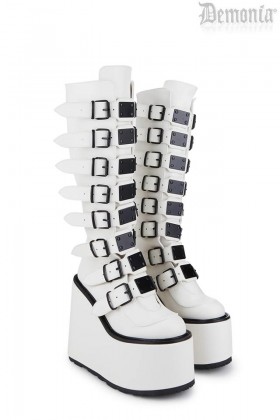 Demonia Swing Plates High Platform Boots