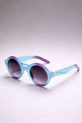 Women's Gradient Round Sunglasses X5054 + Pouch