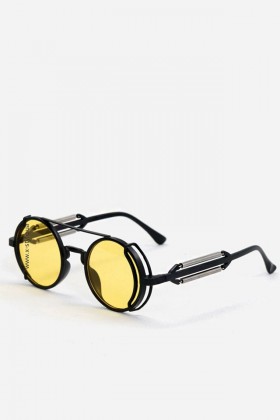 Мужские и женские очки Cyberpunk Futuristic Yellow + чехол