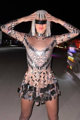 Футуристические очки Y2K Rave