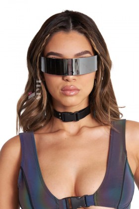 Зеркальные очки Rave Cyberpunk Futuristic