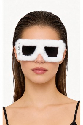 Фестивальні окуляри з хутром X5166