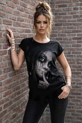 Women's Spiral ZIPPED T-shirt