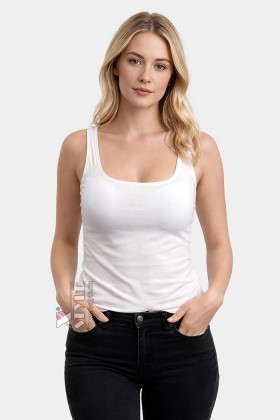 Белая майка женская XC149