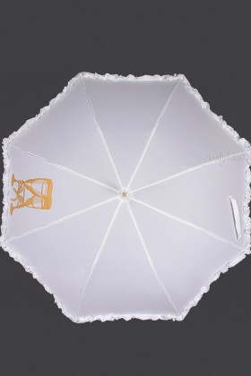 Белый свадебный зонт Sponsa